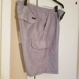 Gray mens cargo shorts
